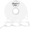 Humphrey's Craft 1/4 Inch White Double Faced Satin Ribbon - 50 Yards Variety of Color for Crafts Gift Wrapping DIY Bows Bouquet Decoration Sewing Christmas Tree Wedding and Invitation Card.