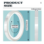 4 Rolls 10mm x33m(108ft) Clear Heat Tape,Transparent High Temperature Heat Resistant Tape,Heat Transfer Tape for Heat Press and Sublimation,Heat Transfer Vinyl,No Residue