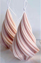 Conical Irregular Candle Mold Abstract Art Striped Candle Soap Silicone Mold Fondant Chocolate Cake Baking Mould Plaster Clay Resin Epoxy Mold Home Decor