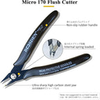 Flush Cut Pliers, 5 Pack, 5 Inch Small Wire Cutters, BOOSDEN 170 Wire Cutters Flush Cutter Pliers, Micro Cutter for Crafts, Models, Zip Ties Snips, Nippers, Electronic