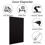 CYEAH 3 Pcs Anodized Aluminum Sheets Metal, 11.8 x 7.8 inch Metal Plates Engraving Blanks, 1 mm Thin Black Aluminum Plates Engraving Blanks for Laser Engraving, Crafting, Decoration