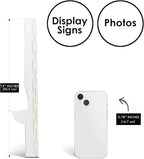 Golden State Art, 12 Inch Self Stick Easel Back, Cardboard Stand, Single Wing, Archival Quality, Display Posters Pictures Brochures, Easy and Fast Application (Pack of 50) White, Made in USA
