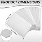 30 Pieces 304 Stainless Steel Metal Business Cards Blank Steel Laser Engraving Stainless Cards for House Office Customer DIY Gift Plate, 86 x 54 mm(0.8mm Thickness)