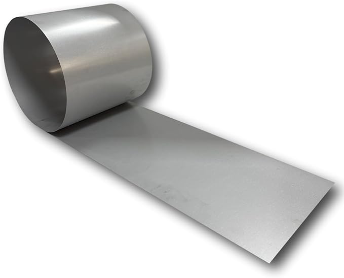 Eagle 1-24 Gauge KYNAR 500 Sheet Metal Flashing Rolls-10 FT Long-Heavy Duty-Commercial Grade-Roofing Flashing, Fascia Cover, Coping Cap-Multiple Sizes (12" x 10 FT, Paintable Steel)
