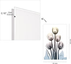 Empire Art Direct 48"x32" Frameless Tempered Glass Wall Art, Springing Tulips Wall Art, Flower Wall Decor, Ready to Hang, X-Photography Wall Decor, Living Room, Bedroom, Home Office