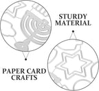 Hanukkah Metal Cutting Dies - Menorah Metal Cut Stencil for DIY Scrapbooking, Holiday Crafting, Decorative Album, and Card Making