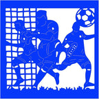 Cutting Dies Metal Stencils Scrapbooking Tools Flowers Lace Frame DIY Embossing Template for Paper Card Making Album Arts Crafts Supplies (Football Team-9.8x9.2cm)