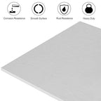 6061 T651 Aluminum Sheet Metal 12 x 16 x 1/4 (6MM) Inch Thick Flat Plain Aluminum Plate Covered with Protective Film, Heat Treatable Rectangle 6MM Aluminum Metal Plate for Industrial