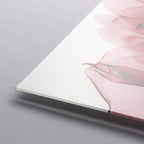 Empire Art Direct Frameless Free Floating Tempered Glass Panel Graphic Wall Art Ready to Hang, 24" x 24", Chianti Rose II