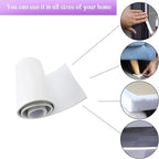 Closed Cell Neoprene Foam Rubber Sheet with Adhesive - 72 x 17 x 1/4 Inch Multi-Function Insulation, Soundproofing, and Weatherproof Foam Padding Easy Cut DIY, White