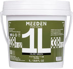 MEEDEN Olive Green Acrylic Paint: 1L /33.8oz Heavy Body Gloss - Thick Art Paints for Canvas Crafts Painting