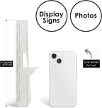 Golden State Art, 9 Inch Self Stick Easel Back, Cardboard Stand, Single Wing, Archival Quality, Display Posters Pictures Brochures, Easy and Fast Application (Pack of 50) White, Made in USA