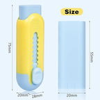 Pencil Erasers, Retractable Erasers for Pencils - Blue Yellow, Pack of 5