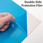 6061 T651 Aluminum Sheet Metal 12" x 12" x 1/16" (0.06") Rectangle Metal Plate Covered with Protective Film, 1.5mm Flat Aluminum Plate for Crafting and Industry