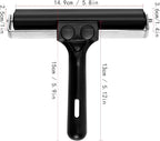 Printmaking Brayers，Rubber Roller, Brayer Ideal for Anti Skid Tape Construction Tools, Print, Ink and Stamping Tools,Crafting, Hard Rubber Roller Brayers, Vinyl Roller Ink Paint Brush (5.9in)