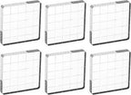 PATIKIL 2"x2" Acrylic Stamp Block, 6Pcs Clear Stamping Block with Grid Lines Decorative Mounting Blocks Square for Scrapbooking DIY Crafts Card Making