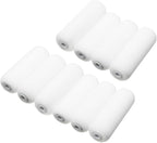 4 inch Paint Roller Covers,Foam Refill for Paint Rollers,Naps for Paint Roller Brush, Small Roller Nap with High Density Sponge Paint Roller Sleeve Replacements(10 Pieces)