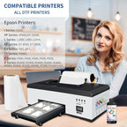 DTF Ink Black 500ml - Premium Heat Transfer Ink Conversion Kit Refill for I3200, XP600, R1390, L1800, ET2800 ET8500 R2400, L800, 1430, P400, P800, XP-15000 All DTF Printers,for DTF Film