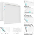 Rechargeable A4 Diamond Art Light Board,Super Bright Tracing Light Box,6 Levels Brightness with 3 Colors Mode and Stand, Wireless Tracing Pad for Diamond Painting,Weeding Vinyl,Sketching & Drawing