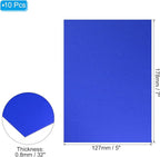 PATIKIL 7x5x1/32inch Anodized Aluminum Sheet, 10Pcs Metal Rectangle Aluminum Plate 0.8mm Thick Engraving Blanks for Laser Engraving DIY Decorative Crafting Home Decoration, Blue