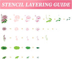 ORIGACH Lotus Layering Stencil Stamp and Die Set for Card Making, Flower Stencil Template Silicone Clear Stamps and Metal Die Sets for DIY Scrapbooking Photo Album Crafting
