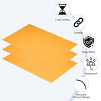 PATIKIL 5x8 Inch Anodized Aluminum Sheet Metal, 15Pcs Laser Plates Engraving Blanks 0.5MM Thin Rectangle for Crafting DIY House Laser Engraving, Yellow