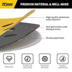 100PCS 5 Inch 60 Grit 125mm 8 Hole Sanding Discs Sandpaper - Premium Gold Round Hook and Loop for Random Orbital Sander - Ideal for Wood, Metal, Automotive