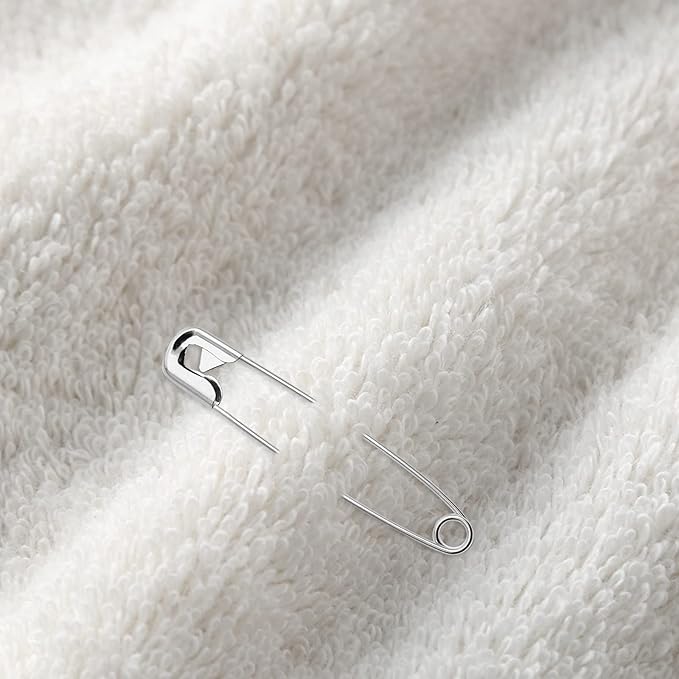 200 PCS 1.1 Inch Heavy Duty Silver Metal Sewing Pins for DIY Crafts Jewelry Making Baby Clothing, Nickel Plated