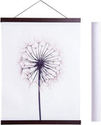 Artmag Magnetic Poster Hanger Frame, 36x24 36x48 36x12 Light Wood Wooden Magnet Canvas Artwork Print Poster Hangers Frames Hanging Kit (Walnut, 36")