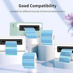 2.25"x1.25" Direct Thermal Labels, Holographic Thermal Printer Labels for Barcode, Self-Adhesive Address Shipping Thermal Label Stickers-1 Roll, 300 Labels, Holographic Blue