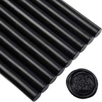 Black Large Sealing Wax Sticks for Hot Melting Glue Gun - Pack of 12 - Homemade Wax Seals for Thanks Card Envelope, Event Party Invitation, Hallowen Decors