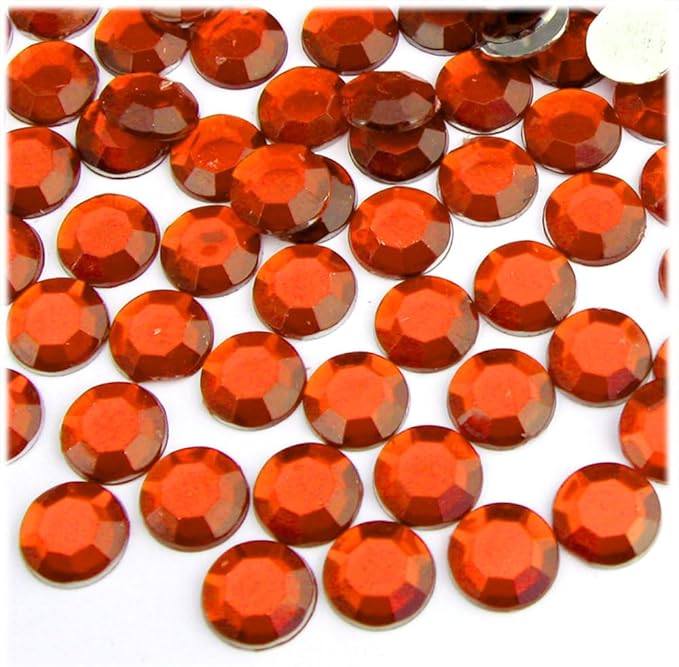 The Crafts Outlet 144pc Rhinestones Round 10mm - Flatback Olive Green EGR