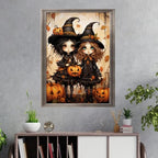 Leczany Cross Stitch Stamped Kit for Adults or Kids - Magic Little Girl | DIY Embroidery Starter Patterns Craft Kit Needlepoint for Beginner | 11CT, 3 Strands | 13x17.2 inches