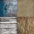 DESEACO Scrapbook Paper Pad 6x6 Wood Background Paper, Single-Sided Decopodge Paper,Colorful Cardstock Paper Scrapbooking DIY Decorative Background Cardmaking Supplies,Junk Journal Craft Paper-24Pcs