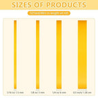 Epakh 4 Rolls Pinstripe Tape, Masking Tape in 1/16, 1/8, 1/4 and 1/2 Inch Wide, for Painters Automotive DIY Car Auto Paint Art(Yellow,52 yd)