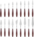 18 Piece Painting Knives Stainless Steel Spatula Palette Knife Professional Palette Knife Painting Wood Handle Oil Painting Accessories Color Mixing Set for Oil Canvas Acrylic Painting