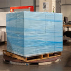 PSBM Blue Stretch Wrap, 15 Inch x 1476 Feet, 144 Pack, Tinted Pre-Stretched Shrink Wrap Film for Moving, Packaging, Pallet Wrapping