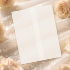 60 Pack Pre-Folded Vellum Jackets for 4.25x5.5 Invitations, Translucent Vellum Paper 4.25x5.5 Jackets, 100GSM Wedding Invitations Wraps, Envelope Liners for Birthdays, Baby Showers