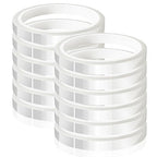 12 Rolls 10mm x33m(108ft) Clear Heat Tape,Transparent High Temperature Heat Resistant Tape,Heat Transfer Tape for Heat Press and Sublimation,Heat Transfer Vinyl,No Residue