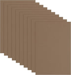 uxcell 10 Pcs Brown EVA A4 Foam Sheets Crafts, 12 x 8 Inch Foam Paper for DIY Crafts Project Classroom Scrapbook Art Cards Home Office Decoration (2mm Thick)