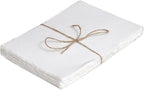 50 Pack Cotton Watercolor Paper with Deckle Edge 200 GSM Rough Textured Watercolor Paper for Writing (Off White, 9 x 12)