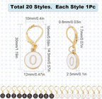 SUNNYCLUE 1 Box 20Pcs Number 1~9 Stitch Markers Charms Crochet Enamel Cute Removable Clip on Leverback Clasp Charm Locking Metal Knitting Markers for Weaving Sewing Knit Quilting DIY Zipper Pull