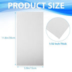 8 Pack 6061 T651 Aluminum Sheet Metal 6 x 12 x 1/32 Inch (0.8mm) Aluminum Plate Covered with Protective Film, 1MM Heat Treatable Rectangle Aluminumm Metal Plate Engraving Blanks for Crafting