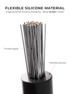 22 AWG Silicone Wire Kit 50FT, 22 Gauge Stranded Tinned Copper Wire Spool, 5 Colors 10FT Each,Flexible Electrical Wire for DIY, Automotive, LED, Arduino, Battery Projects