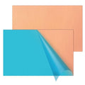 2PCS Copper Sheet, 8” x 12”, 24 Gauge(0.02inch Thick), Double-Sided Attached Film Copper Plates for Jewelry, Handmade Pure Copper Artworks, Repairs, Enameling, Electrical, No Scratches