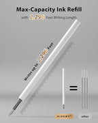 16 Pcs Gel Pens - 0.7mm Fine Point Smooth Writing Fidget Pens, Quick-Dry Long Lasting Black Ink, Office & School Supplies Men Women Student (Classic Color Black Ink)