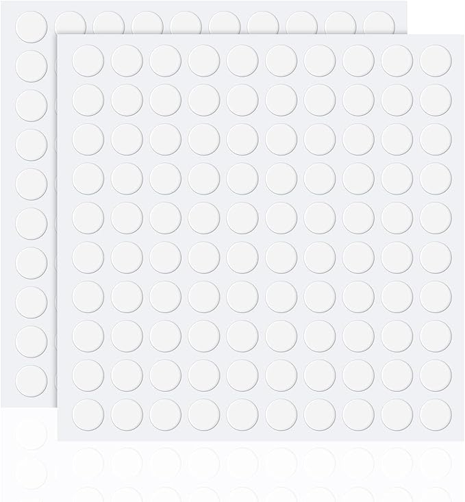 Zonon 200 Pcs Double Sided Adhesive Dots Clear Glue Point Tape Stickers Balloon Glue Round Mini No Traces Adhesive Sticker Dot Sticker for Classroom Decor Craft DIY Office (0.79 Inch/ 20 mm)