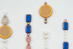2.1oz (60g) of Glass Bead Mix with Pearls, Filigree Teardrops and Fresca Czech Beads, Beige Star Light