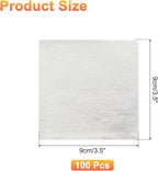 uxcell 100pcs Leaf Sheets, 3.5" x 3.5" Foil Sheets Paper Sheets for DIY Crafts Painting Nails Resin Furniture Decoration(Light Champagne Silver)
