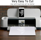 EGOSKY 26 Pack 6 Mil Mylar Sheets, 12" x 12" Clear Blank PET Blank Stencil Material, Make Your Own Stencil for Silhouette, Cricut Vinyl